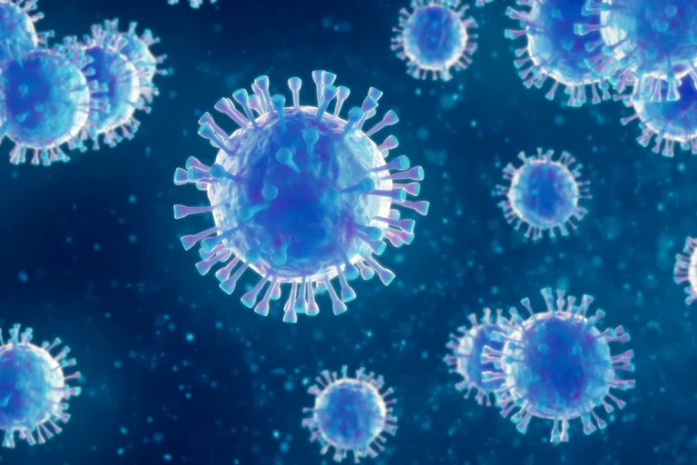 Microscopic flu graphic